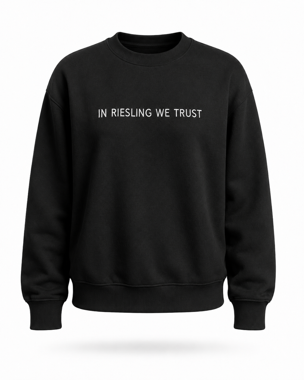 Sweat Shirt Noir - In Riesling We Trust