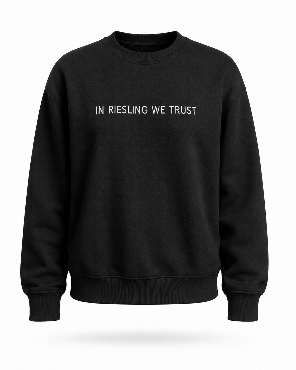 Sweat Shirt Noir - In Riesling We Trust