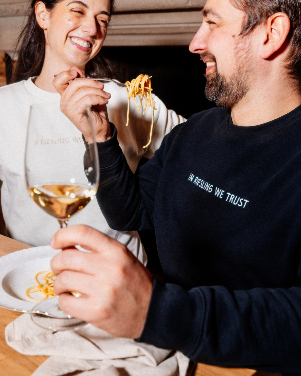 Sweat Shirt Noir - In Riesling We Trust