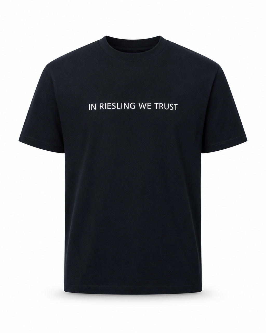 T-shirt Noir - In Riesling We Trust