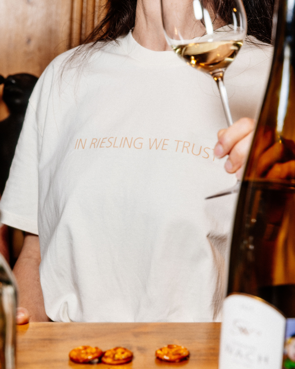 T-shirt Ivoire - In Riesling We Trust