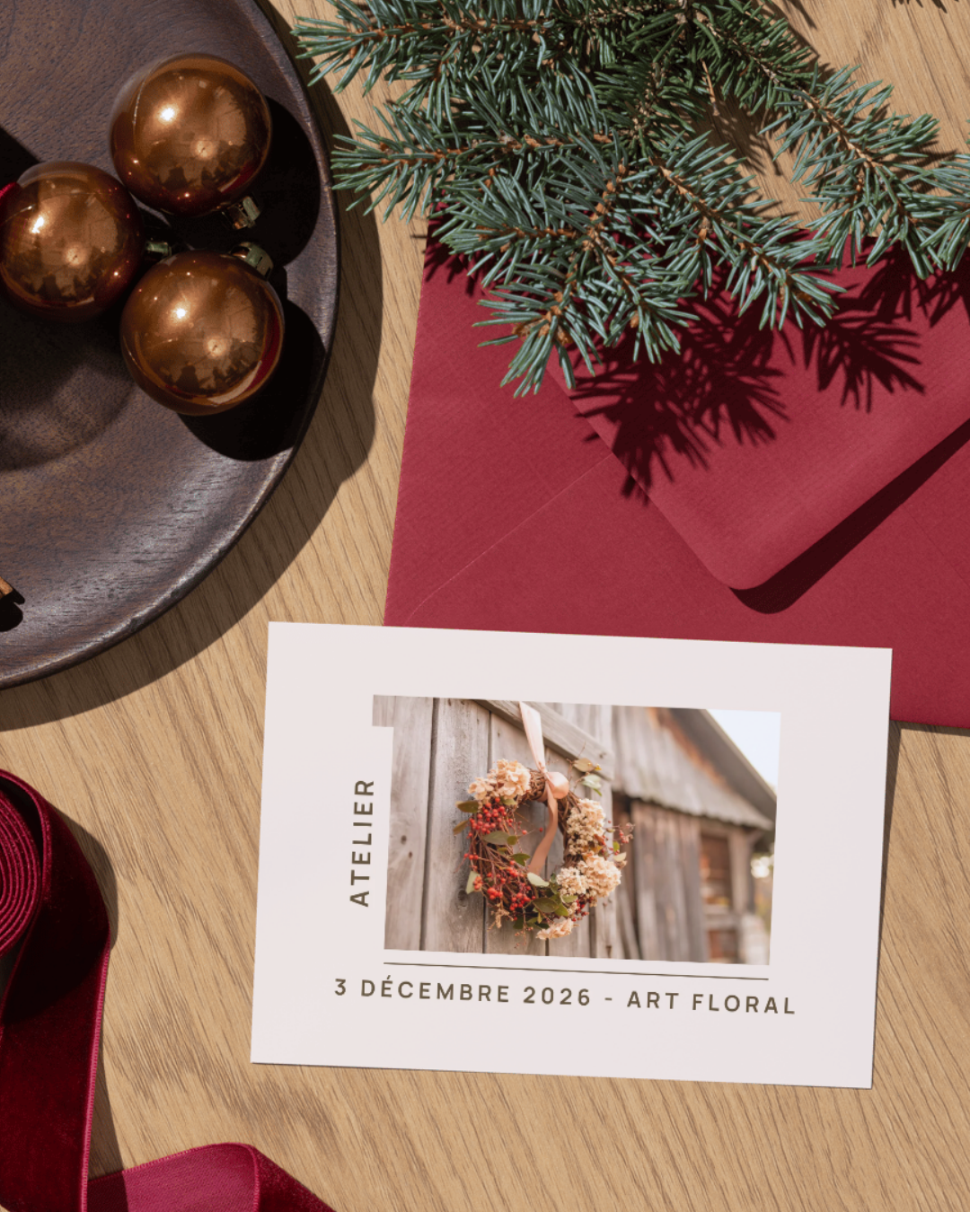 Atelier art floral du jeudi 3 décembre